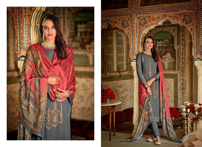 Aiqa Lifestyle Silk Of Kashmir Vol 2 Muslin Silk Designer Embroidered Party Wear Salwar Kameez