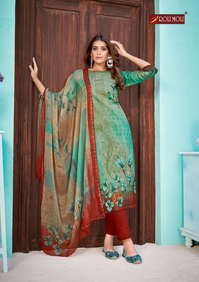 Roli Moli Creation Silky Cambric Party Wear Salwar Kameez With Digital Print