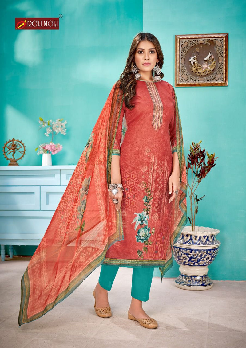 Roli Moli Creation Silky Cambric Party Wear Salwar Kameez With Digital Print