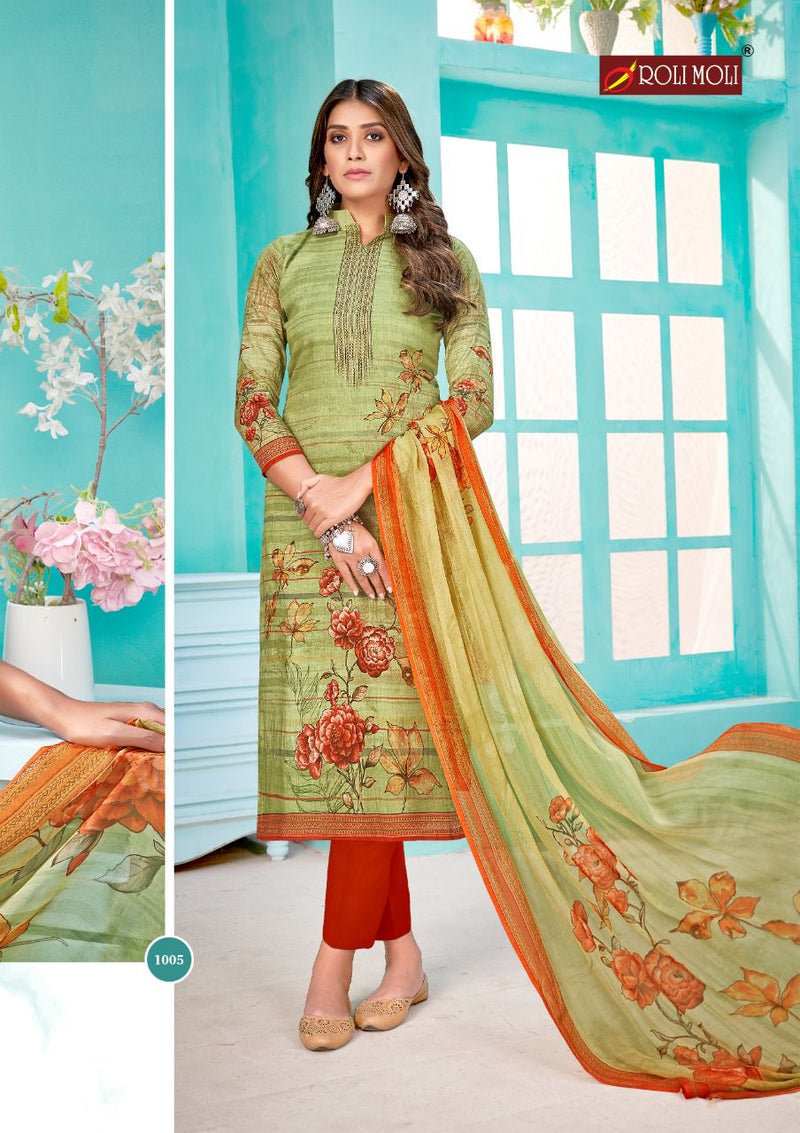 Roli Moli Creation Silky Cambric Party Wear Salwar Kameez With Digital Print