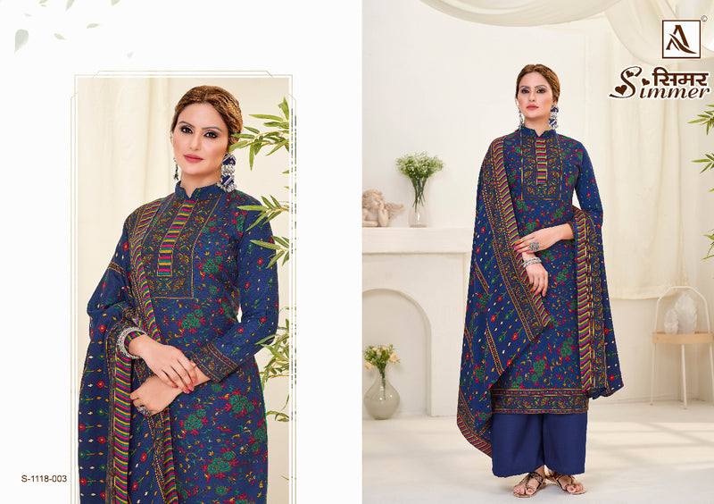 Alok Suit Simmer Pashmina With Fancy Work Stylish Designer Casual Wear Salwar Kameez