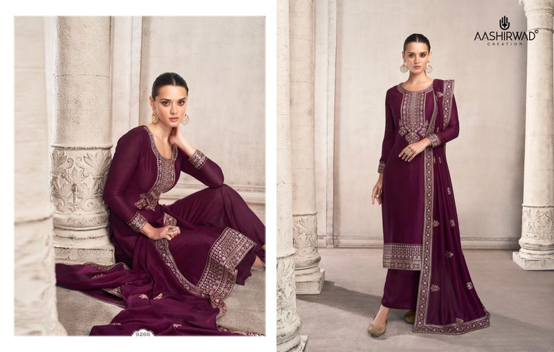 Aashirwad Creation Siya Premium Silk Heavy Embroidered Party Wear Salwar Suits