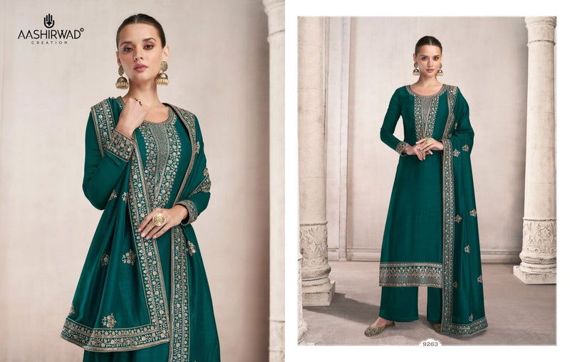 Aashirwad Creation Siya Premium Silk Heavy Embroidered Party Wear Salwar Suits