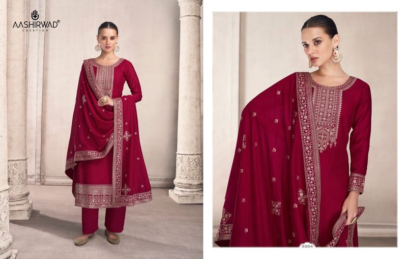 Aashirwad Creation Siya Premium Silk Heavy Embroidered Party Wear Salwar Suits