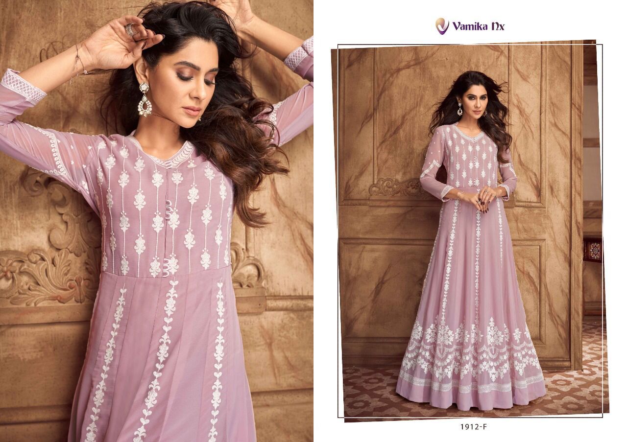 Vamika Siya Vol 2 Georgette Fancy Anarkali Gown Designer Stylish Party Wear Gown