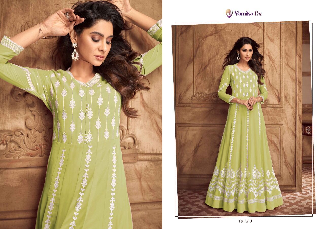 Vamika Siya Vol 2 Georgette Fancy Anarkali Gown Designer Stylish Party Wear Gown