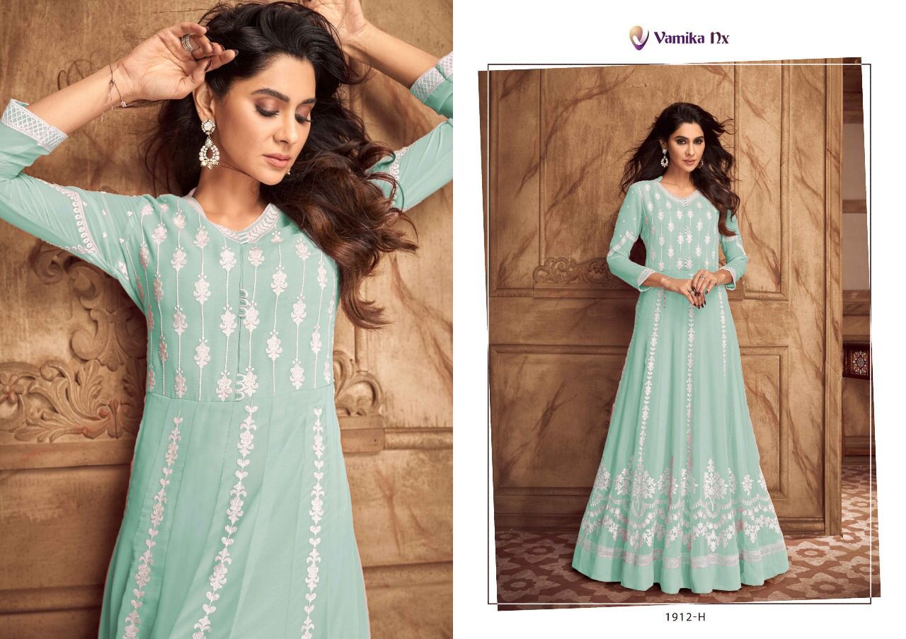 Vamika Siya Vol 2 Georgette Fancy Anarkali Gown Designer Stylish Party Wear Gown