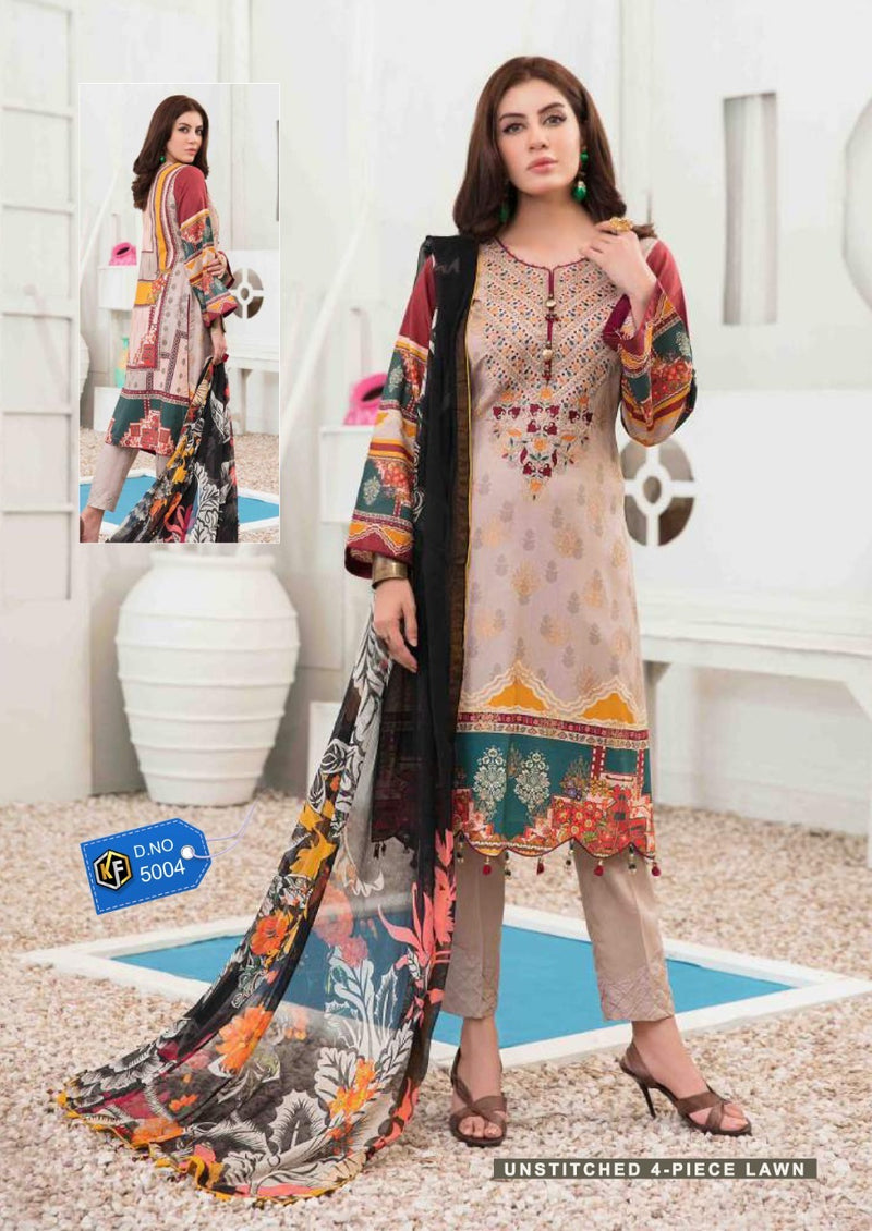 Keval Fab Sobia Nazir Luxury Lawn Vol 5 Cotton Printed Festive Wear Salwar Suits