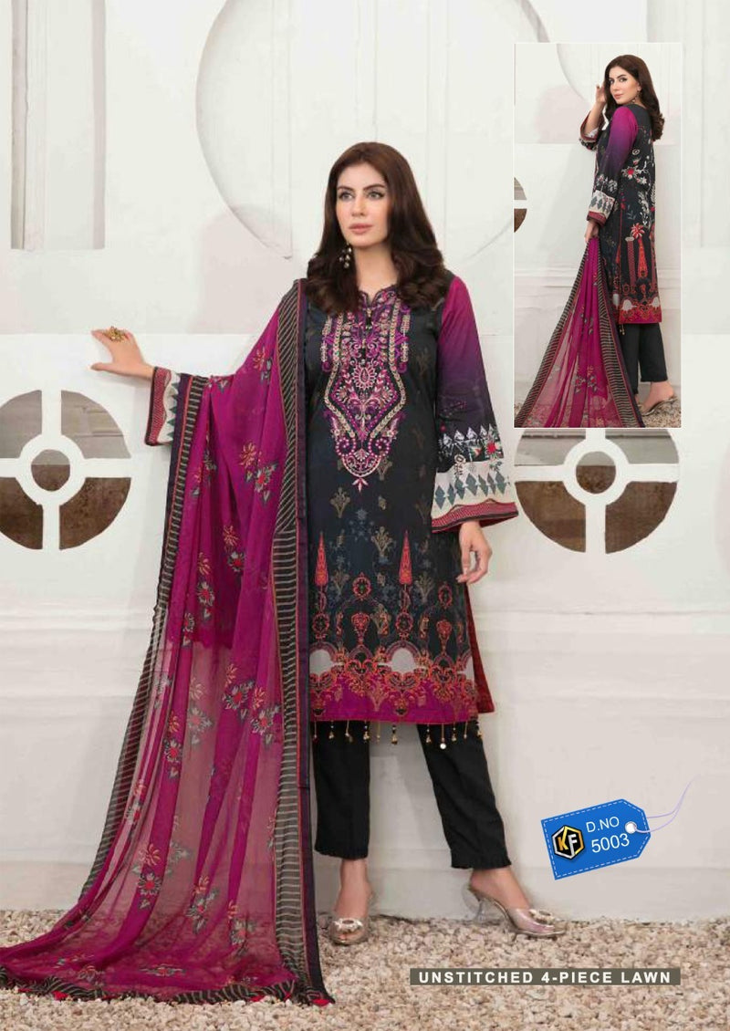 Keval Fab Sobia Nazir Luxury Lawn Vol 5 Cotton Printed Festive Wear Salwar Suits