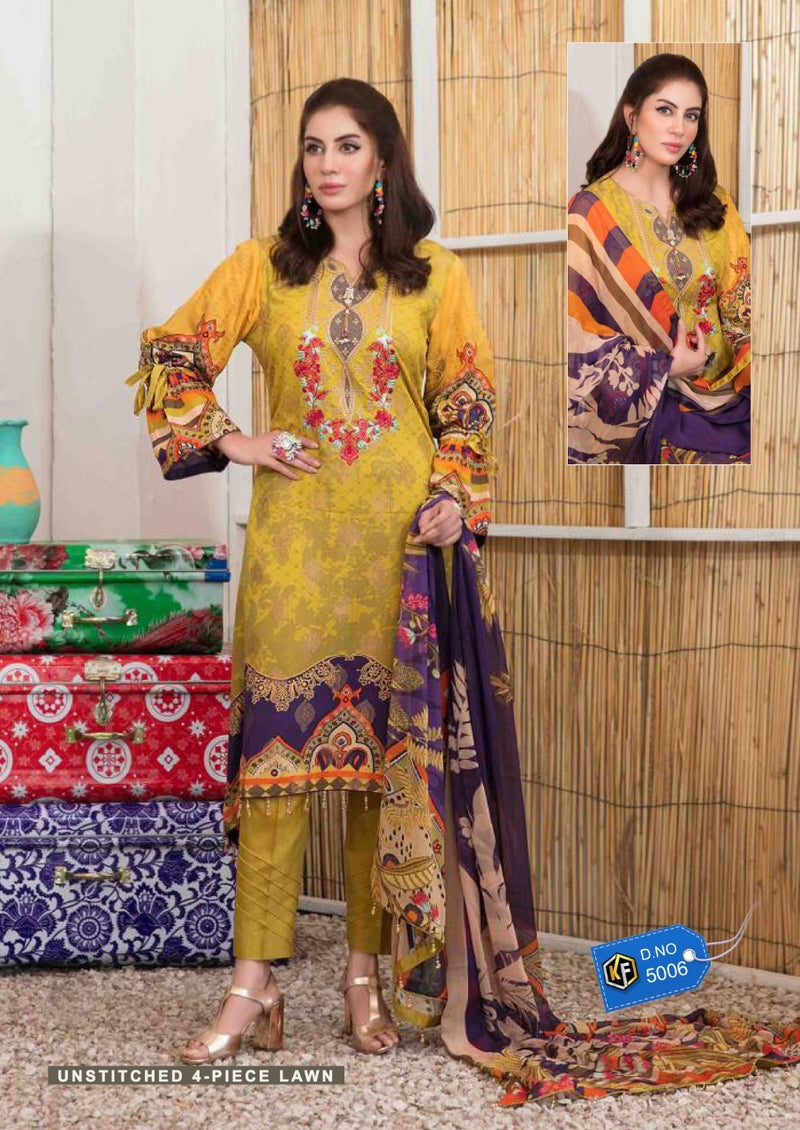 Keval Fab Sobia Nazir Luxury Lawn Vol 5 Cotton Printed Festive Wear Salwar Suits