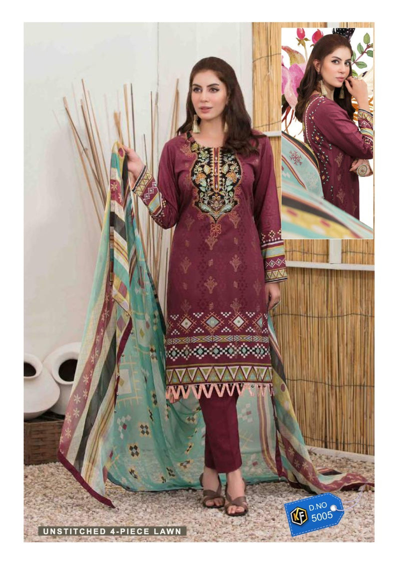 Keval Fab Sobia Nazir Luxury Lawn Vol 5 Cotton Printed Festive Wear Salwar Suits