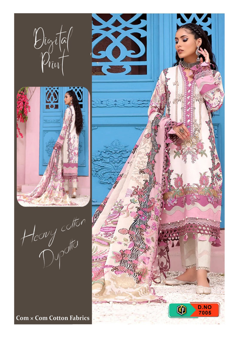 Keval Fab Sobia Nazir Vol 7 Heavy Cotton Printed Karachi Printed Designer Salwar Kameez