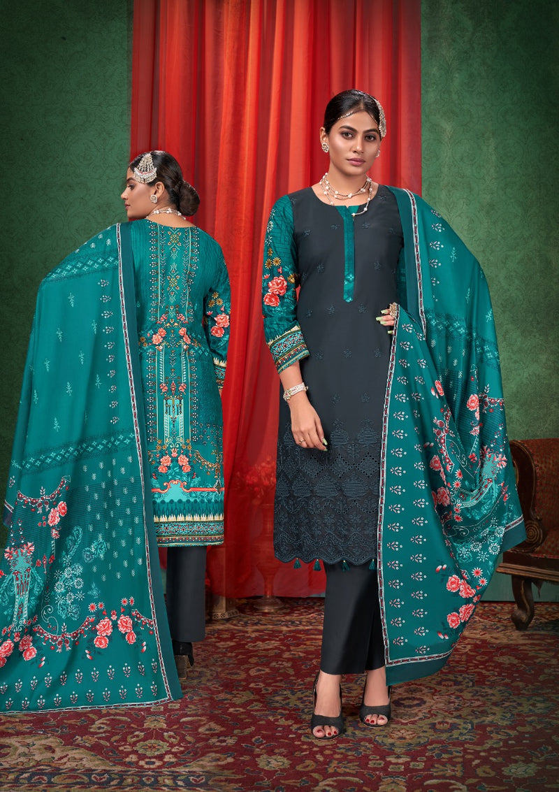 Keval Fabs Sobia Plus Pure Cotton With Digital Print With Fancy Work Stylish Designer Salwar Kameez