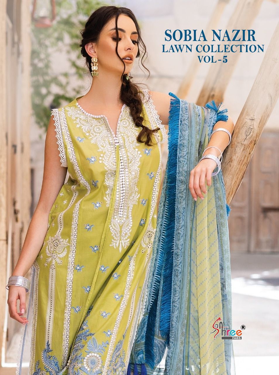 Shree Fabs Sobiya Nazir Lawn Collection Vol 5 Cotton Pakistani Style Party Wear Salwar Suits