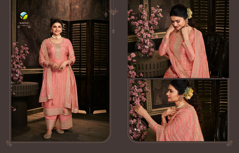 Vinay Fashion Soha Dola Jacquard With Heavy Embroidery Work Stylish Designer Festive Wear Salwar Kameez