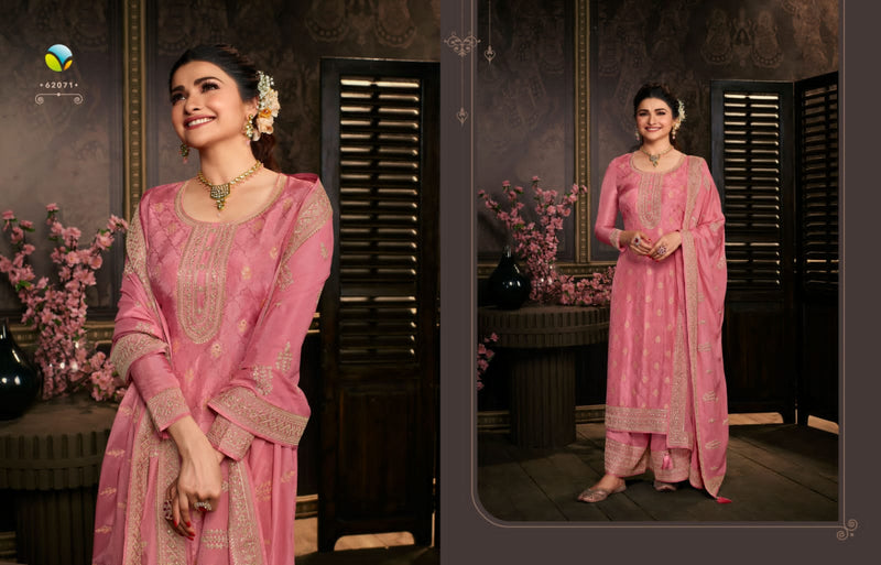 Vinay Fashion Soha Dola Jacquard With Heavy Embroidery Work Stylish Designer Festive Wear Salwar Kameez