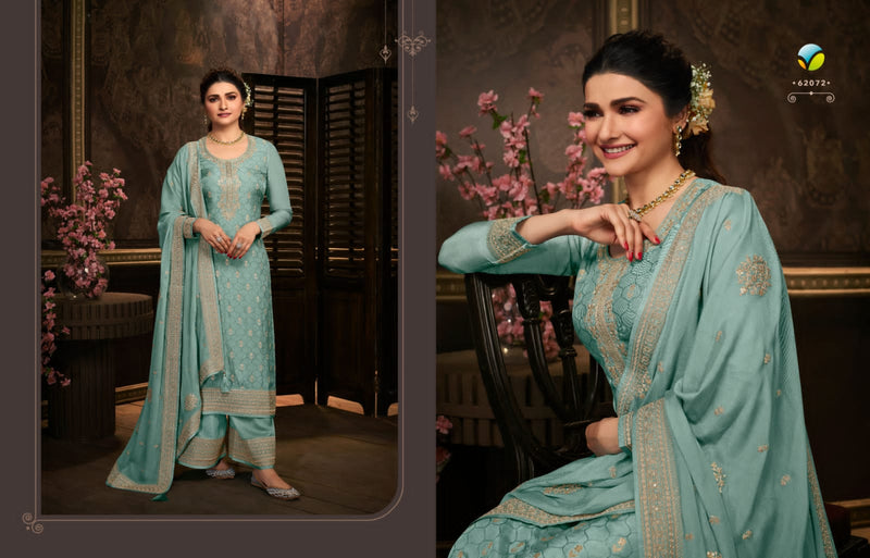 Vinay Fashion Soha Dola Jacquard With Heavy Embroidery Work Stylish Designer Festive Wear Salwar Kameez