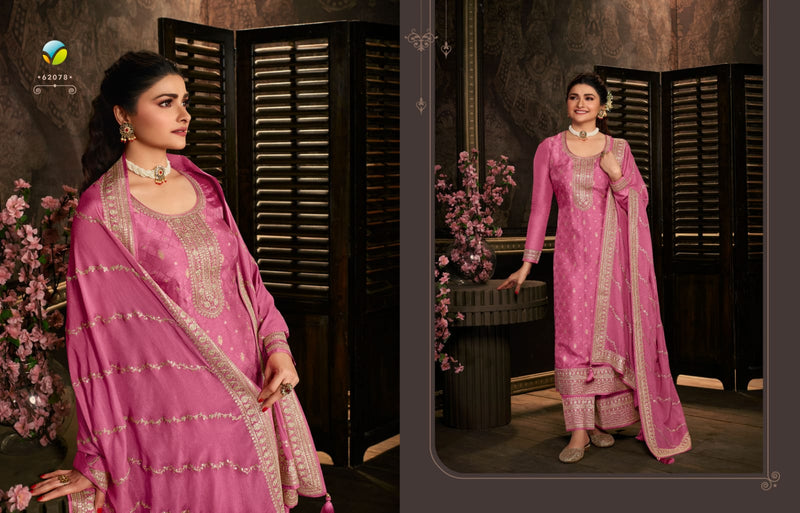 Vinay Fashion Soha Dola Jacquard With Heavy Embroidery Work Stylish Designer Festive Wear Salwar Kameez