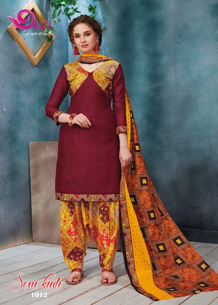 Bhagyalaxmi Fabric Sonikudi Vol 1 Cotton Printed Patiyala Style Party Wear Salwar Suits