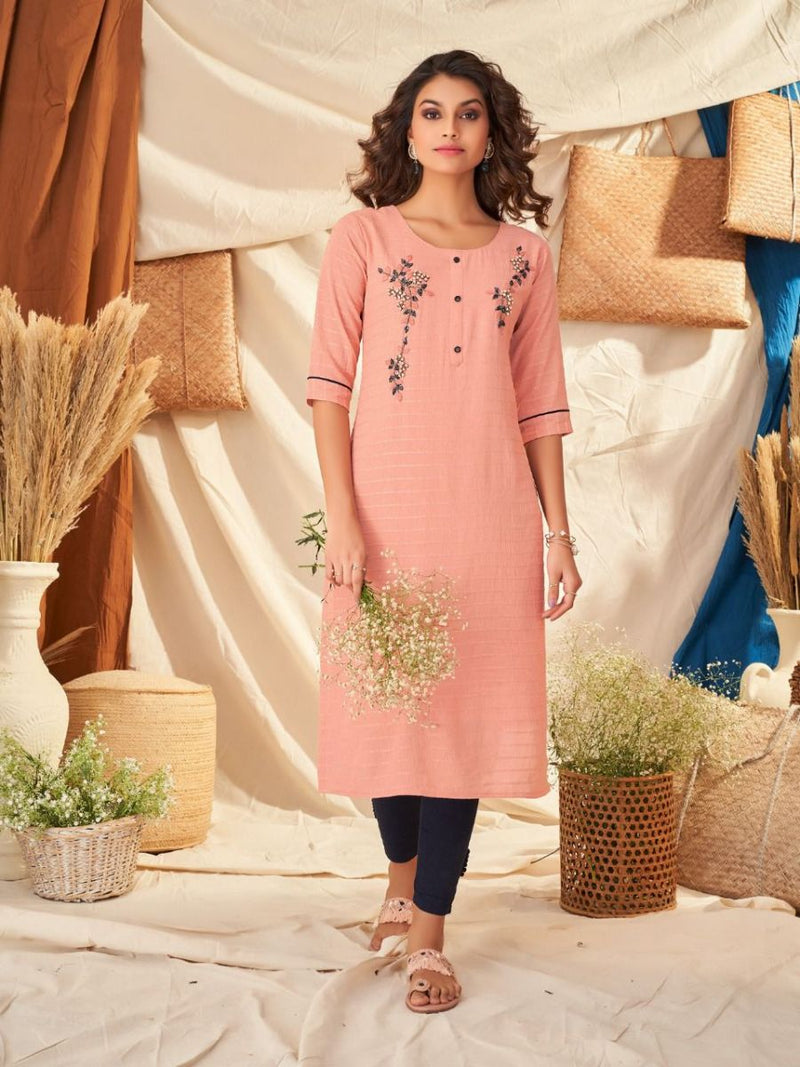 Hiva Designer Sony Fancy  Beautiful  Party Wear Kurtis With Hand Work Embroidery