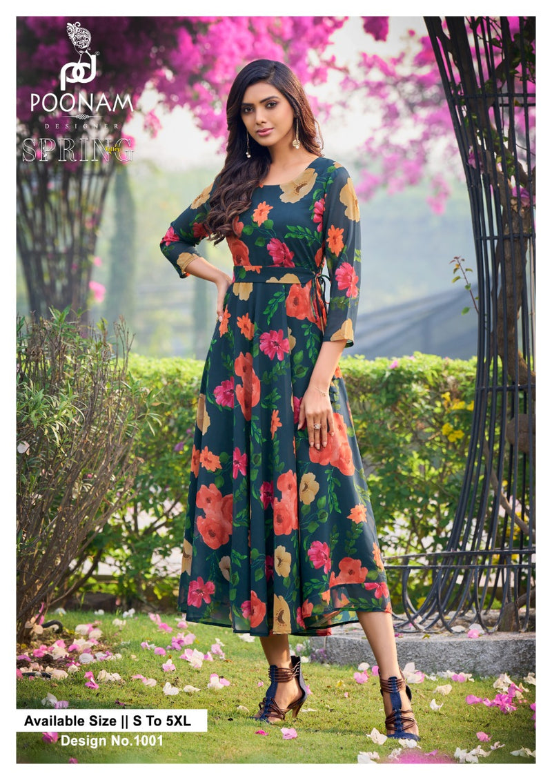 5xl georgette sale kurtis