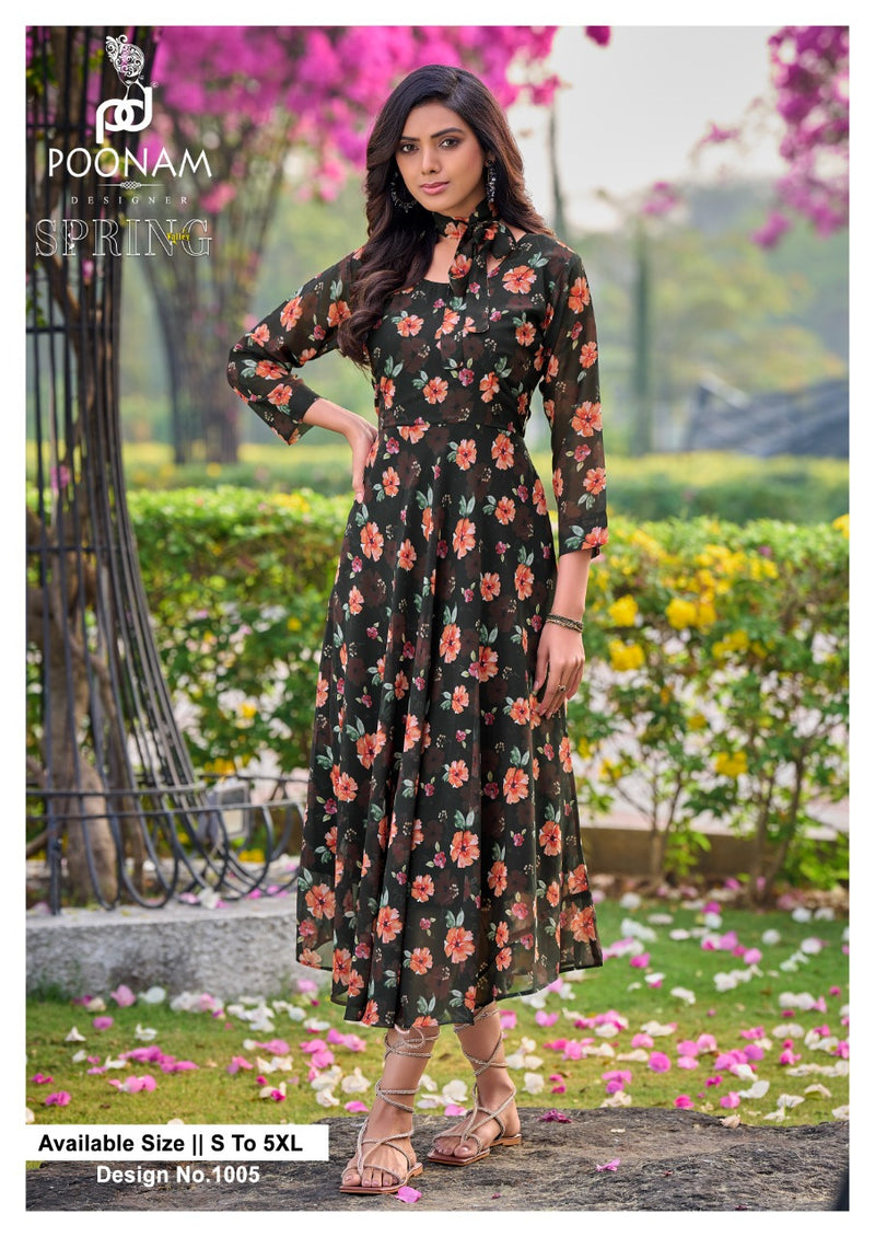 5xl georgette sale kurtis