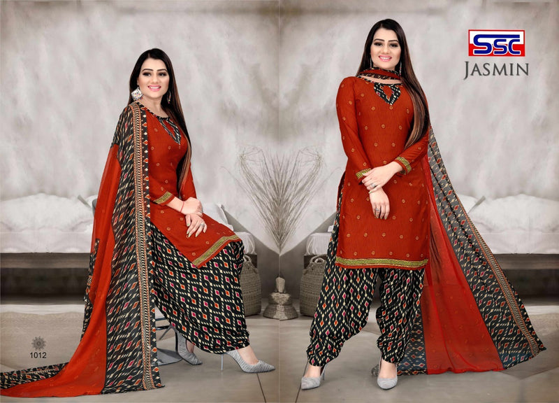 SSC CREATION JASMIN VOL 18 MICRO PRINT PATIYALA STYLE DRESS MATERIAL SALWAR SUITS