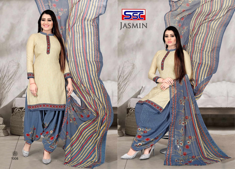 SSC CREATION JASMIN VOL 18 MICRO PRINT PATIYALA STYLE DRESS MATERIAL SALWAR SUITS