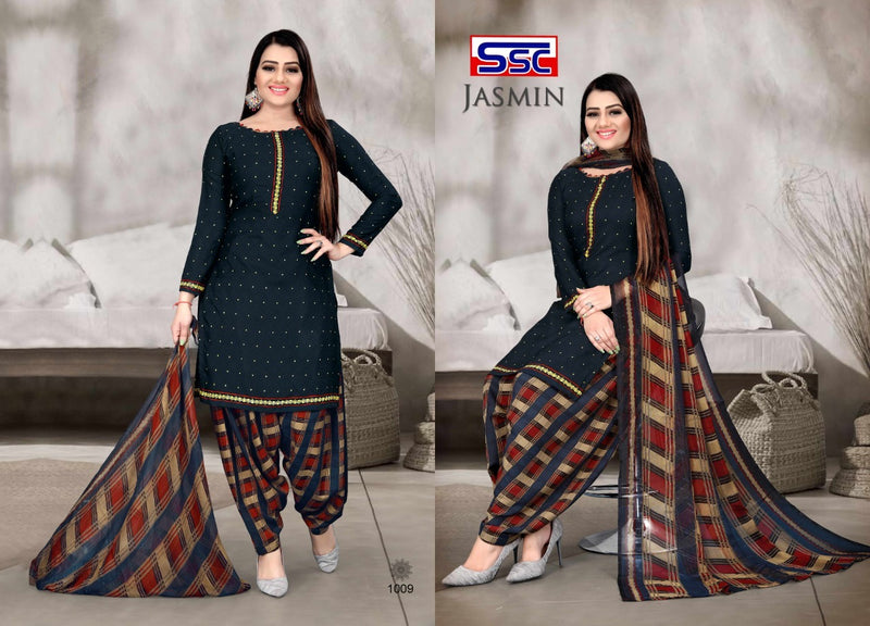 SSC CREATION JASMIN VOL 18 MICRO PRINT PATIYALA STYLE DRESS MATERIAL SALWAR SUITS