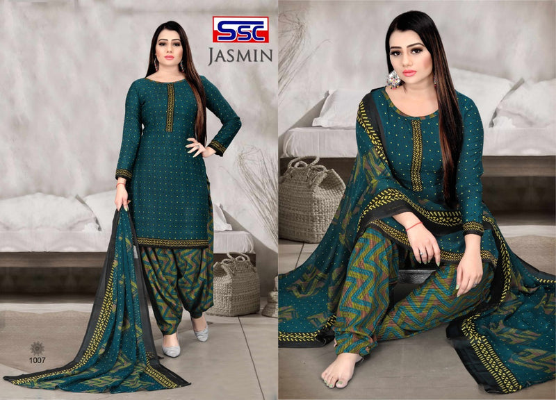 SSC CREATION JASMIN VOL 18 MICRO PRINT PATIYALA STYLE DRESS MATERIAL SALWAR SUITS