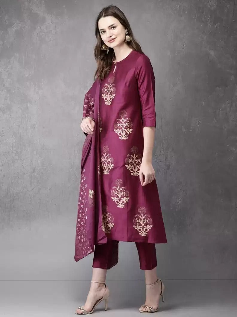 Bandhani Palace Suhani Presents Cotton Blend Stylish Party Wear Combo Set Of  Kurtis