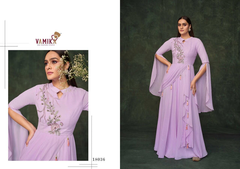 Vamika Sui Dhaga Vol 5 Georgette With Heavy Embroidery Work Stylish Designer Party Wear Fancy Long kurti