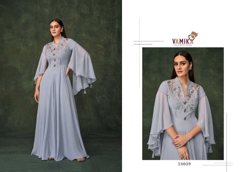 Vamika Sui Dhaga Vol 5 Georgette With Heavy Embroidery Work Stylish Designer Party Wear Fancy Long kurti