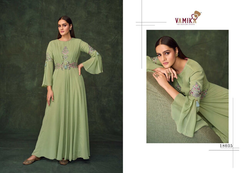 Vamika Sui Dhaga Vol 5 Georgette With Heavy Embroidery Work Stylish Designer Party Wear Fancy Long kurti