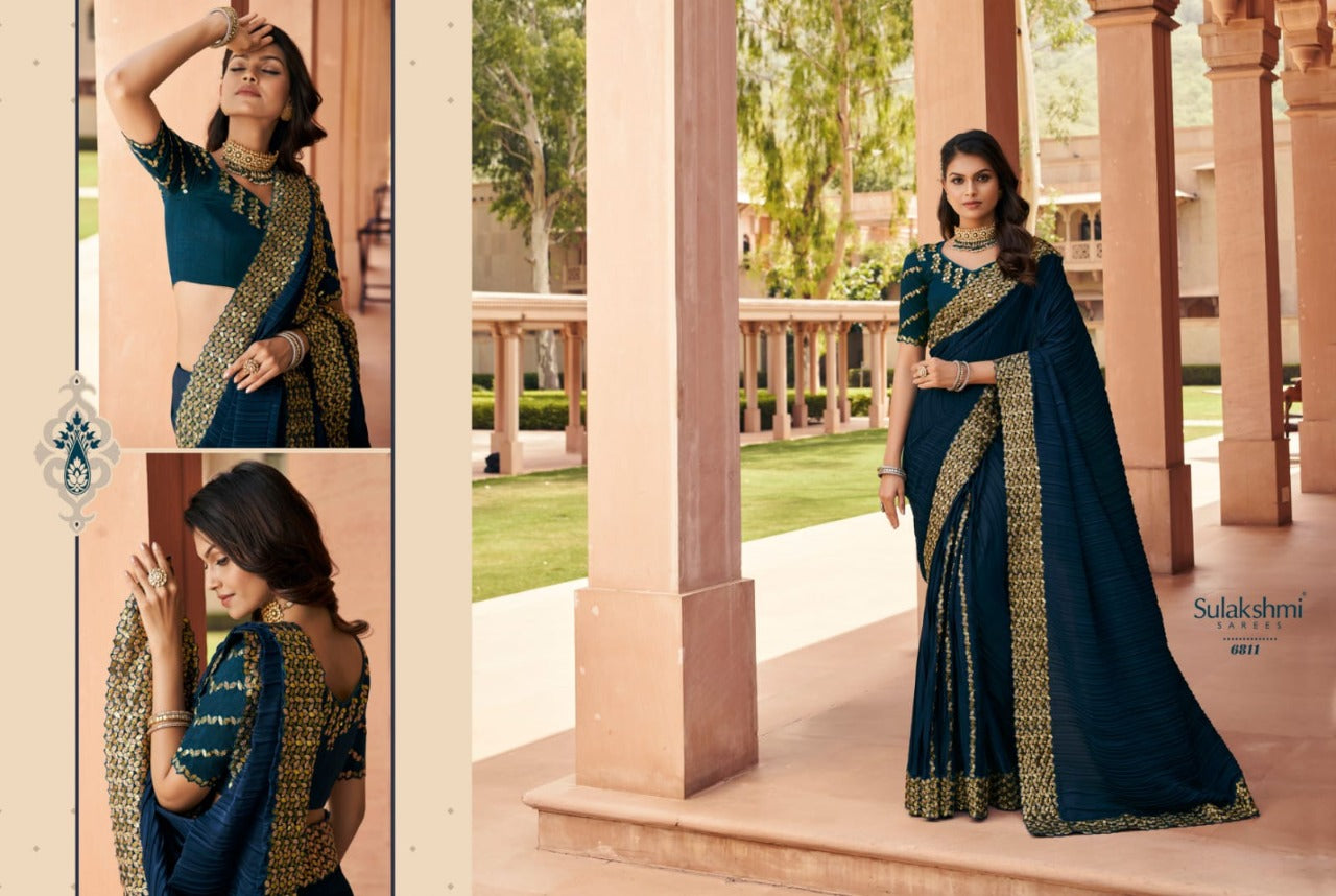 Sulakshmi Sarees Suvarna 6800 Series Fancy Designer Sarees