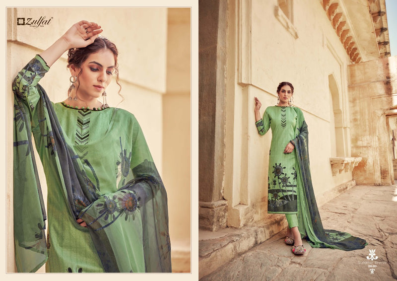 Zulfat Designer Suits Summer Breeze Cotton Printed Fancy Festive Wear Salwar Suits