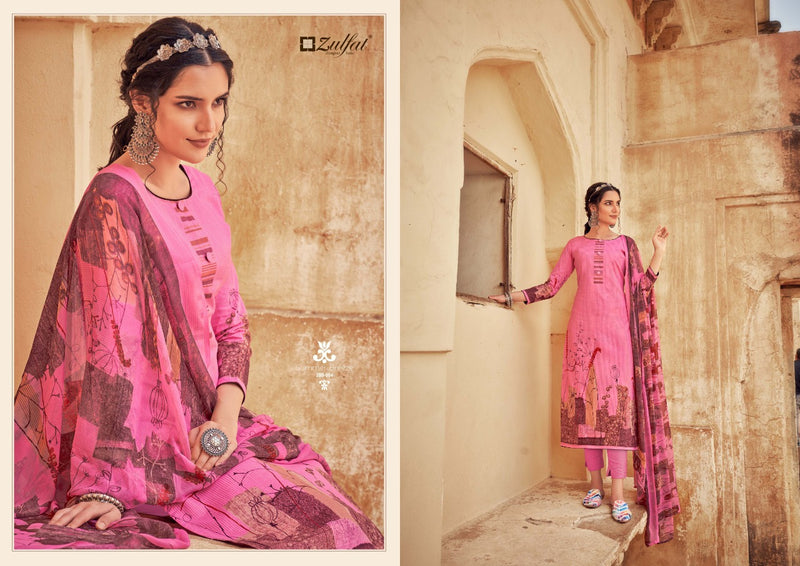 Zulfat Designer Suits Summer Breeze Cotton Printed Fancy Festive Wear Salwar Suits