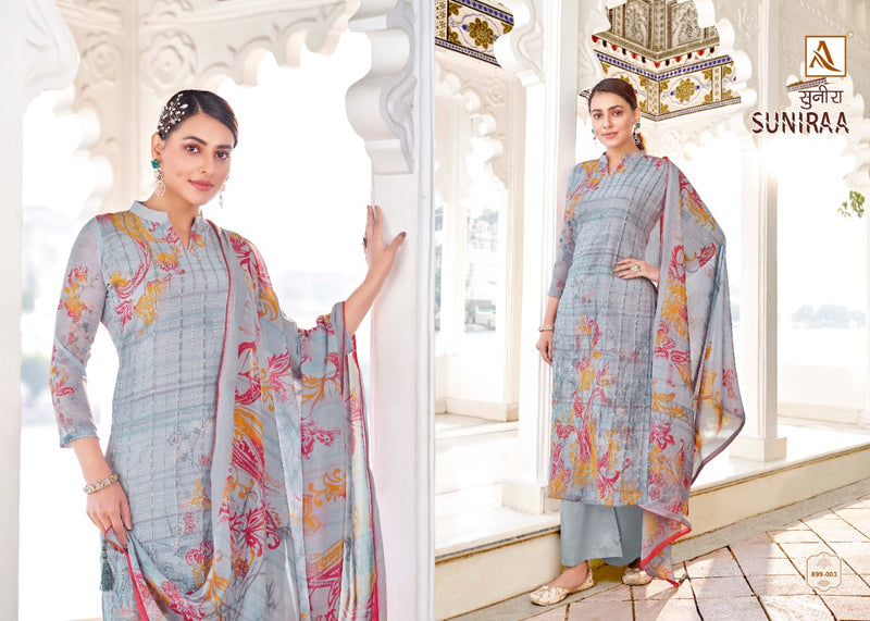 Alok Suits Suniraa Muslin Cotton Digital Printed Festive Wear Salwar Suits