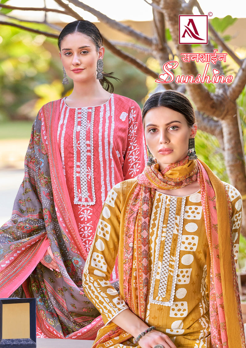 Alok Suits Sunshine Rayon Summer Printed Stitched Tie Pattern Printed Designer Salwar Kameez