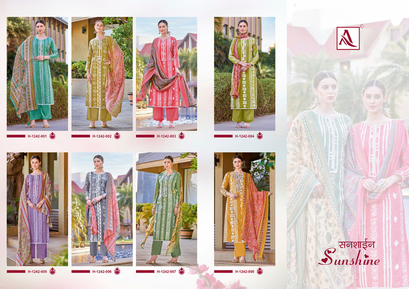 Alok Suits Sunshine Rayon Summer Printed Stitched Tie Pattern Printed Designer Salwar Kameez