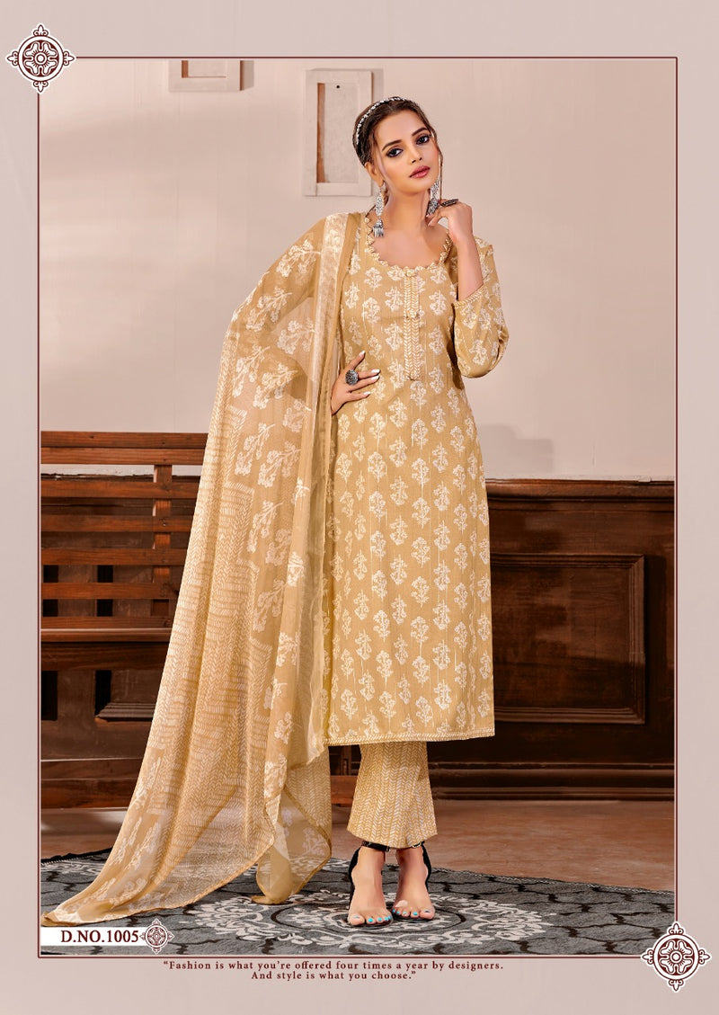 Skt Suits Sunshine Cotton Festive Wear Salwar Suits With Fancy Prints