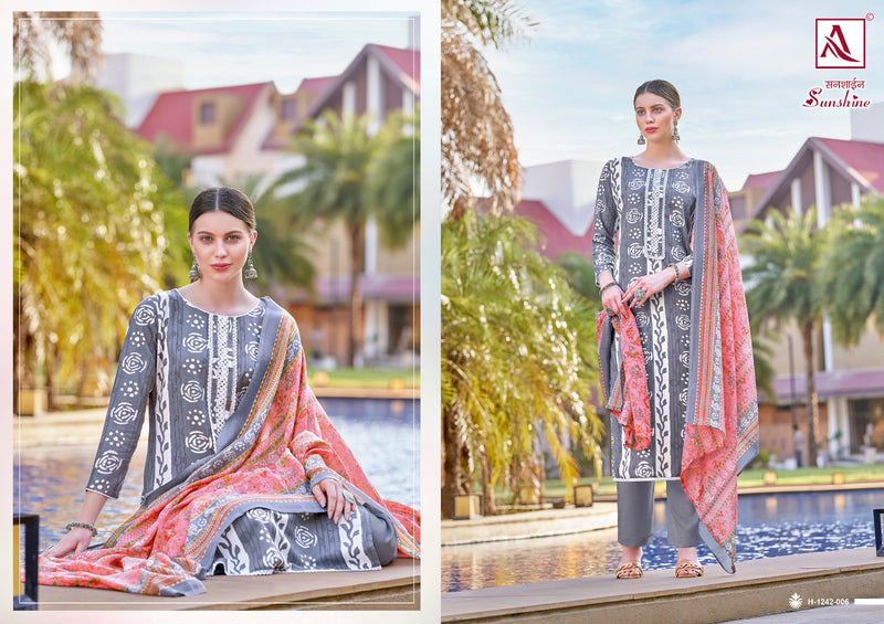 Alok Suits Sunshine Rayon Summer Printed Stitched Tie Pattern Printed Designer Salwar Kameez