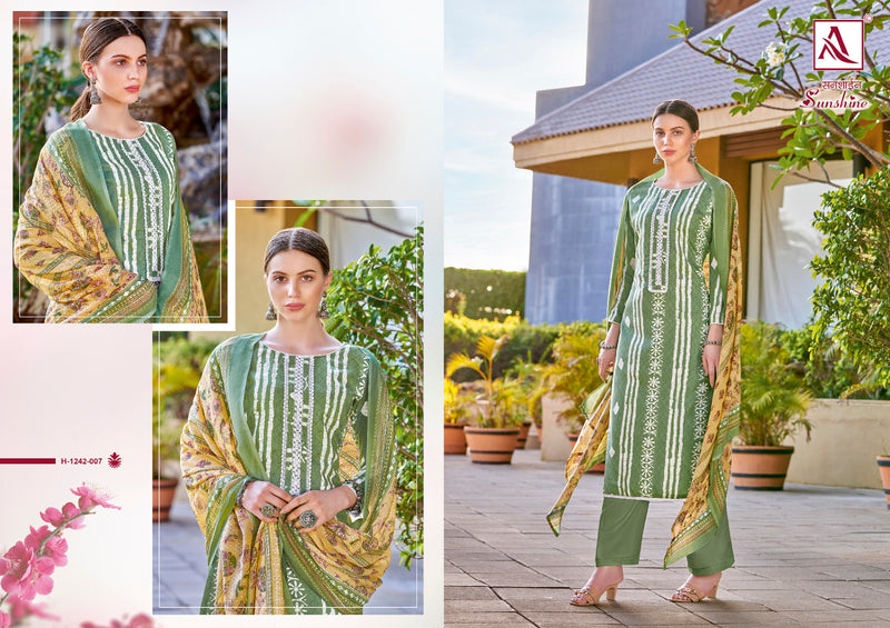 Alok Suits Sunshine Rayon Summer Printed Stitched Tie Pattern Printed Designer Salwar Kameez