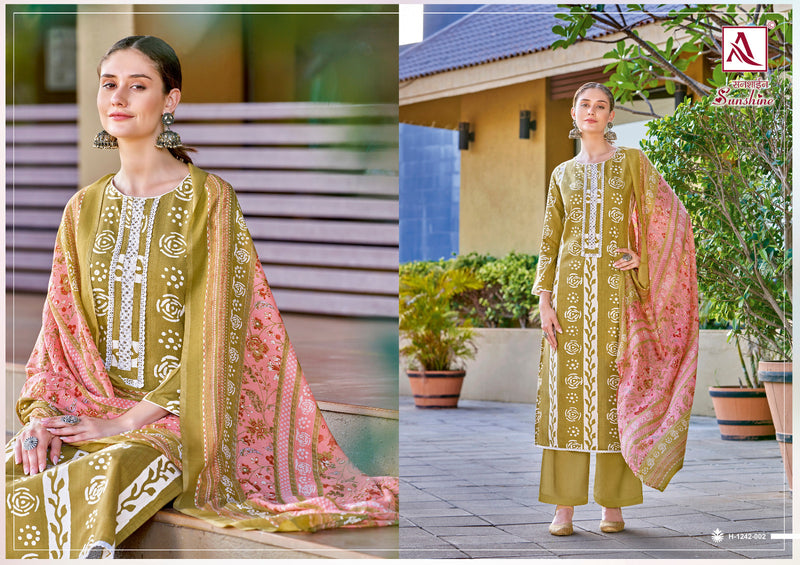 Alok Suits Sunshine Rayon Summer Printed Stitched Tie Pattern Printed Designer Salwar Kameez