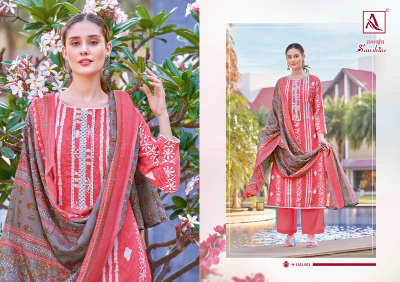 Alok Suits Sunshine Rayon Summer Printed Stitched Tie Pattern Printed Designer Salwar Kameez