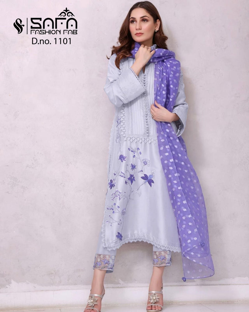 Safa Fashion Dno 1101 Georgette Designer Fancy Wear Pret Kurtis