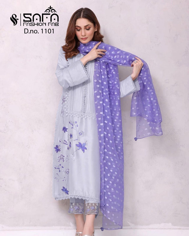 Safa Fashion Dno 1101 Georgette Designer Fancy Wear Pret Kurtis