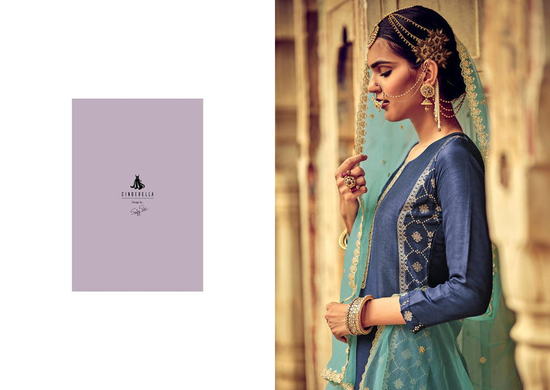 Sanskruti Silk Mills Launch By Zarbab Upada Silk With Fancy Embroidery Work Designer Salwar Kameez