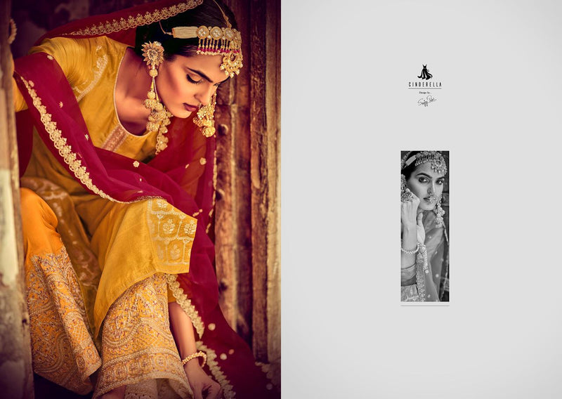 Sanskruti Silk Mills Launch By Zarbab Upada Silk With Fancy Embroidery Work Designer Salwar Kameez