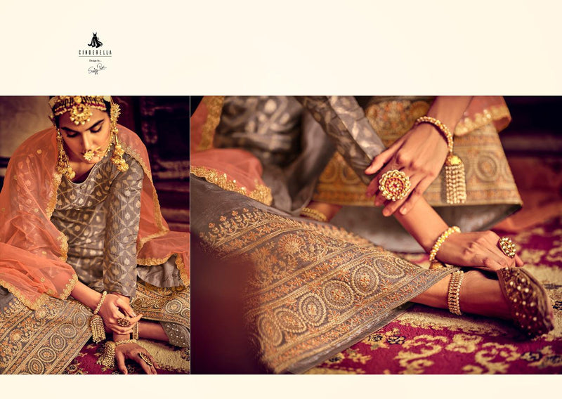 Sanskruti Silk Mills Launch By Zarbab Upada Silk With Fancy Embroidery Work Designer Salwar Kameez